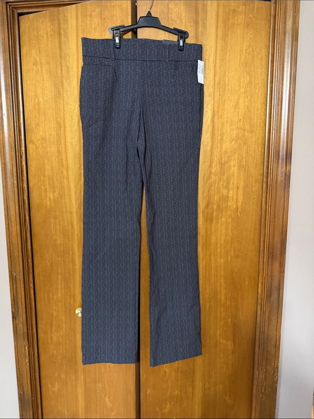 Maurices Women's Navy Pinstripe Boot Cut Pants